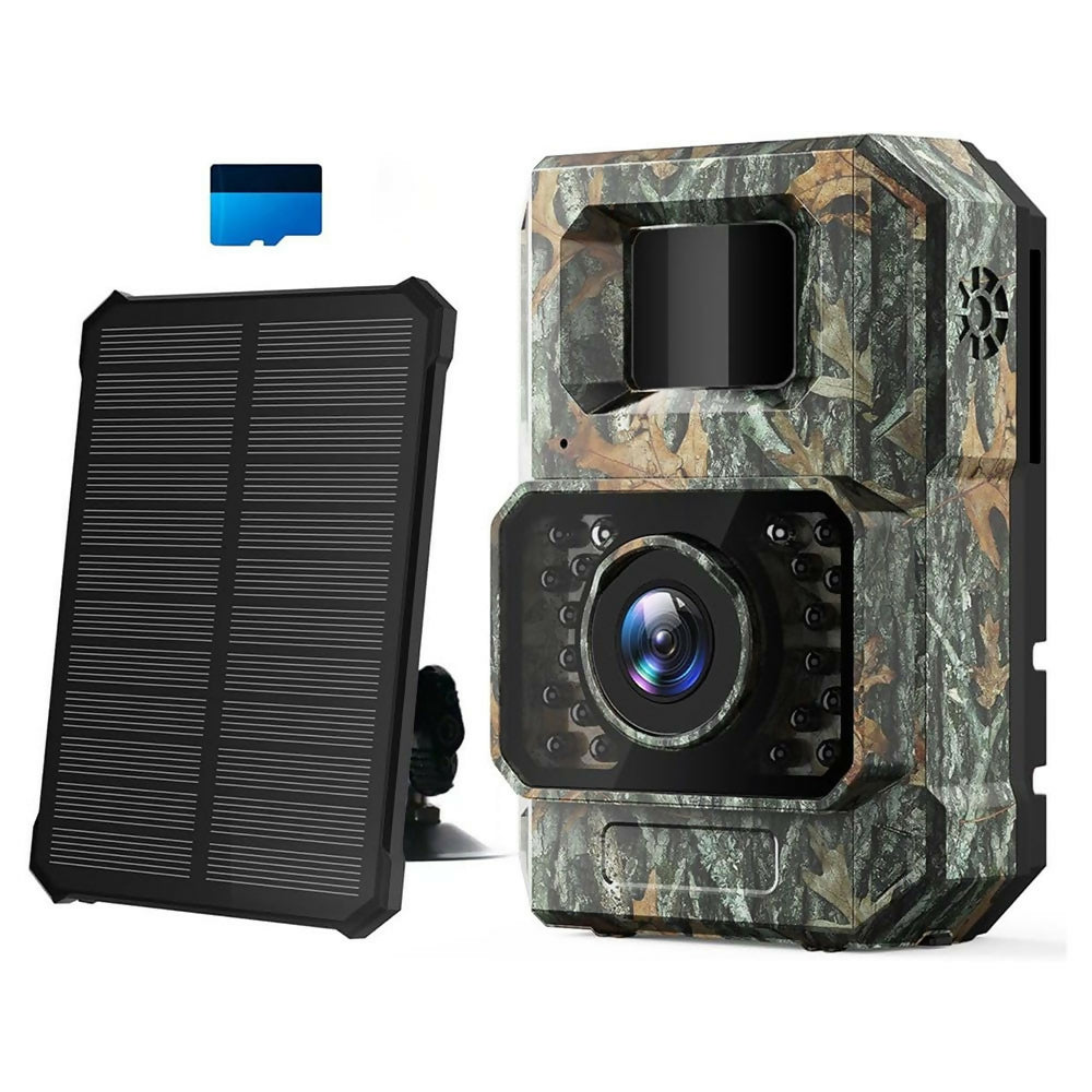 48 Megapixel Wildkamera mit exzellenter Nachtsicht inkl. 32 GB microSD-Karte und Solarpanel