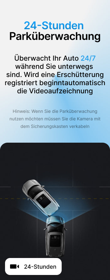 WeBeqer Dashcam Auto Vorne mit 64G SD Karte,3'' IPS in Nordrhein-Westfalen  - Bergkamen, Auto Hifi & Navigation Anzeigen