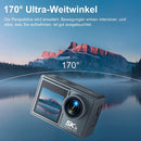 5K Action Camera 30MP mit WiFi / Wasserdicht bis 30 m mit Touchscreen / 170° Weitwinkel / 2.4G Fernbedienung & Zubehör-Kit