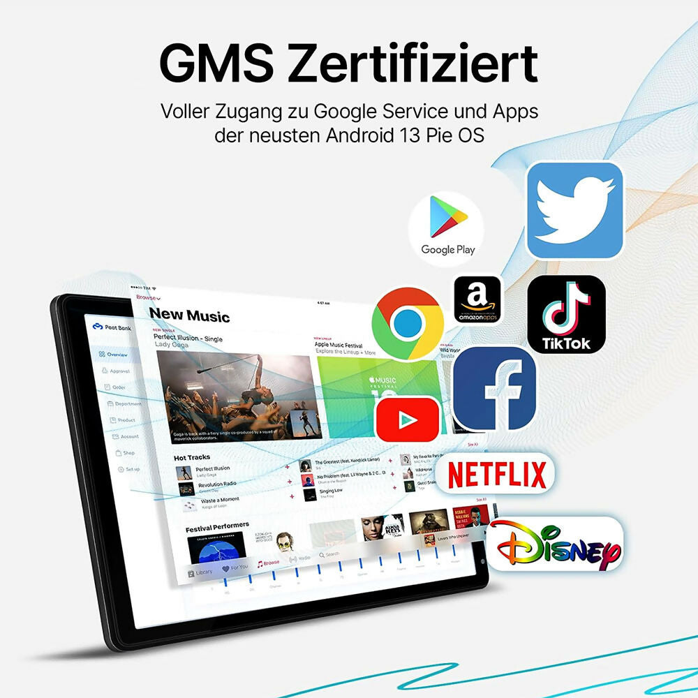 Performance Tablet mit leistungsstarkem Prozessor | Inklusive GRATIS Schutzhülle | Octa-Core 2.0GHz Prozessor | 6GB RAM | 128GB Speicher (bis zu 1TB erweiterbar) | Dualband-WiFi 2.4G/5G, Bluetooth 5.0 | Android 13 mit Dual-Kameras | Farbe Spacegrau