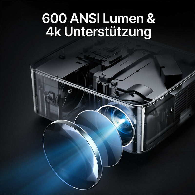 Beamer mit 4k Unterstützung / 1080P & 4K Unterstützung / Auto Fokus & Auto Keystone / Wi-Fi 6 Technologie