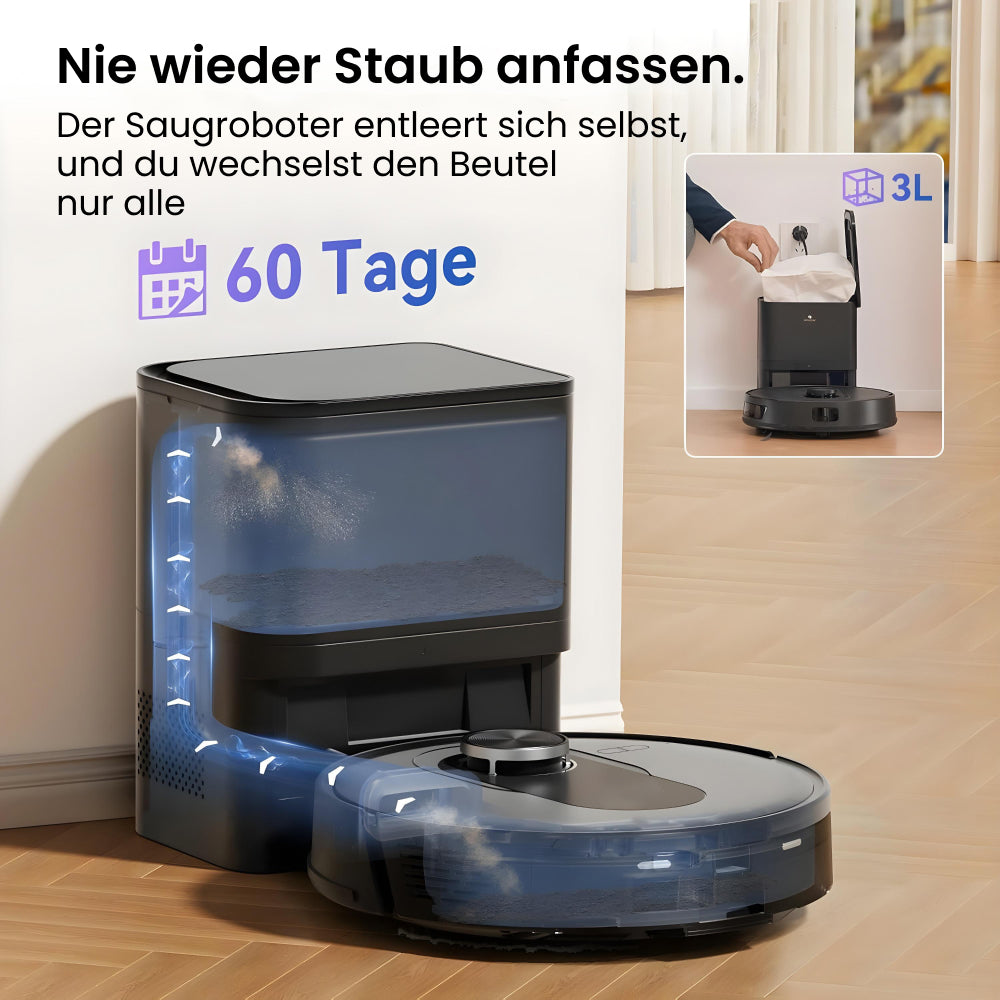 Staubsauger Roboter mit Absaugstation