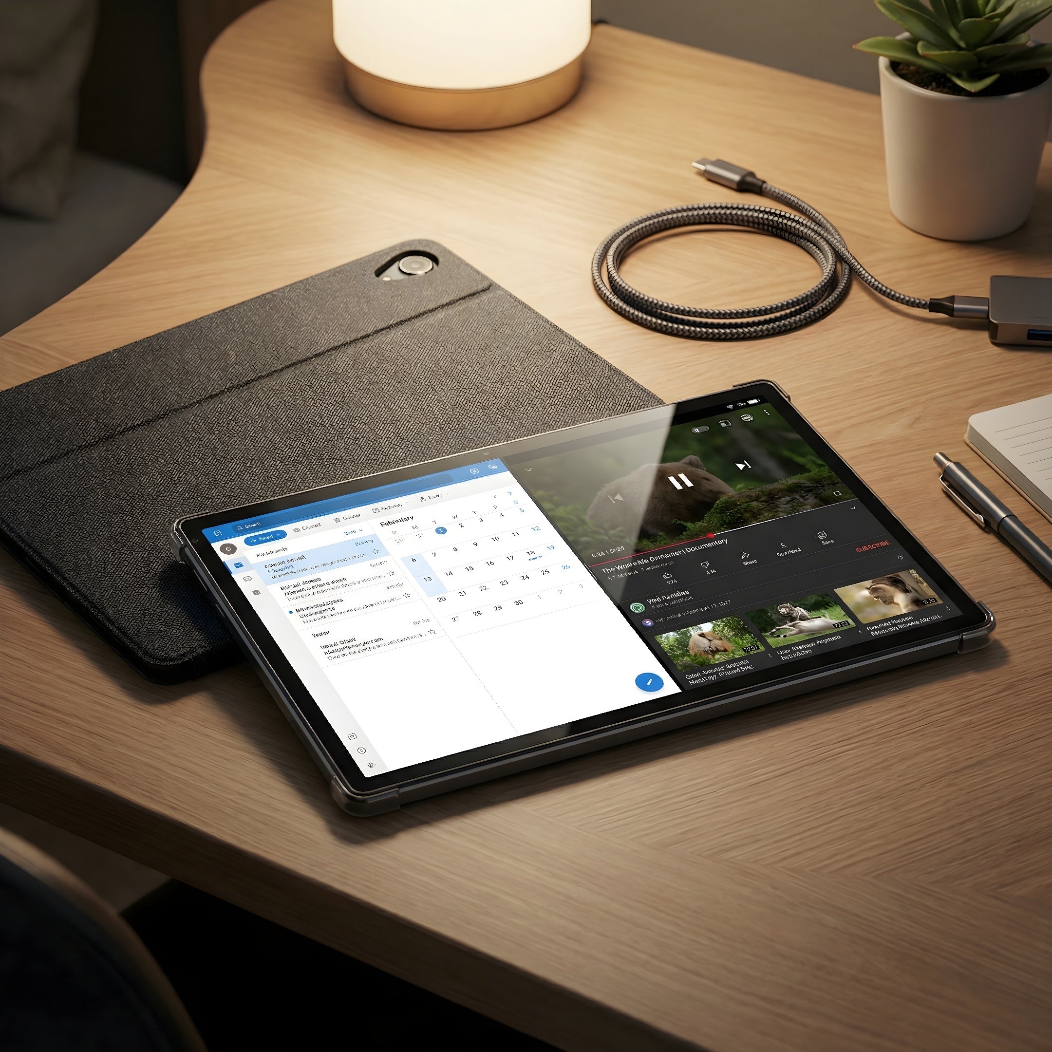Performance Tablet mit leistungsstarkem Prozessor | Inklusive GRATIS Schutzhülle | Octa-Core 2.0GHz Prozessor | 6GB RAM | 128GB Speicher (bis zu 1TB erweiterbar) | Dualband-WiFi 2.4G/5G, Bluetooth 5.0 | Android 13 mit Dual-Kameras
