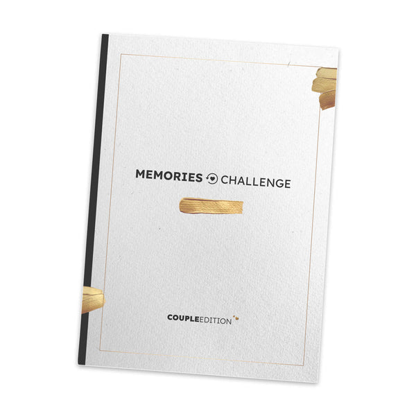 Memories Book für Paare /  Challenge Buch mit über 100 verschiedenen Aufgaben / Erlebnis Fotobuch für garantierten Pärchen-Spaß / Couples Edition