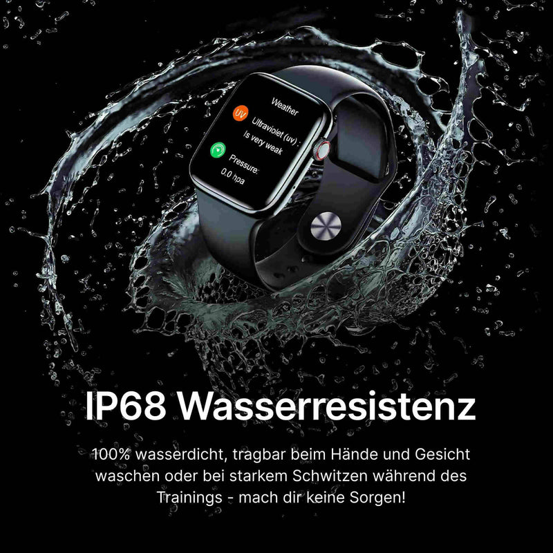 Sport Smartwatch mit EKG-, Herzfrequenz- und Schlafüberwachung / Fitness Uhr mit Wireless Charging / Sportuhr für Herren und Damen / Kompatibel mit Android und iOS