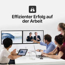 USB Stick 64GB / USB C & USB 2.0 / 2-in-1 OTG Speicherstick / Mini Metall Memory Stick / Schlüsselanhänger / Silber