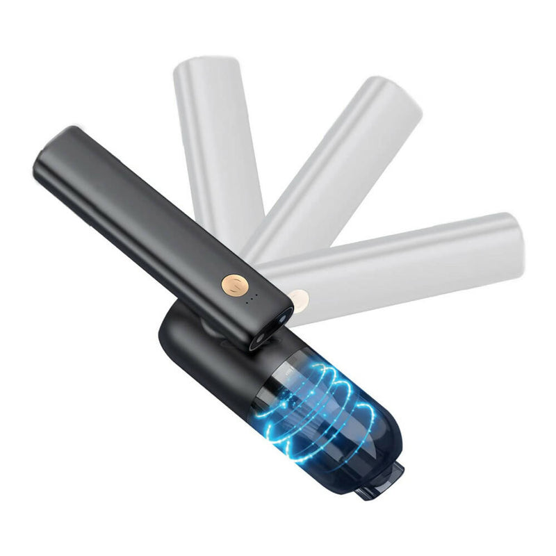 Handstaubsauger 6000Pa / Kabellos / Mini-Akku-Handstaubsauger mit LED-Licht / Aufladbarer Staubsauger Ideal für Autositze, Tierhaare oder Zuhause / Tragbar und handlich