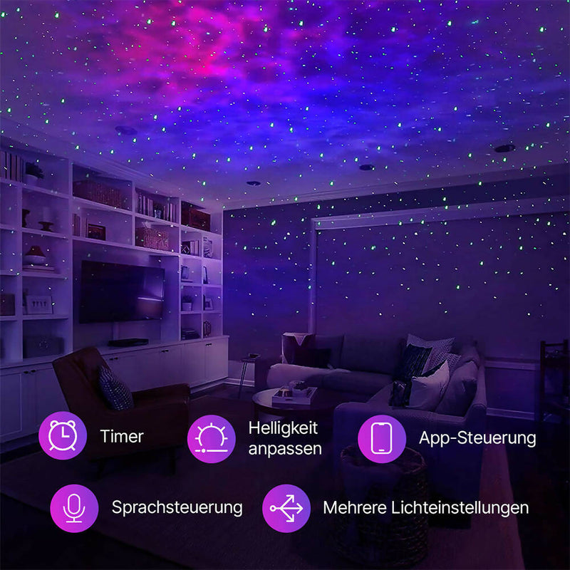LED Sternenhimmel Projektor / Kompatibel mit Alexa & Google sowie App