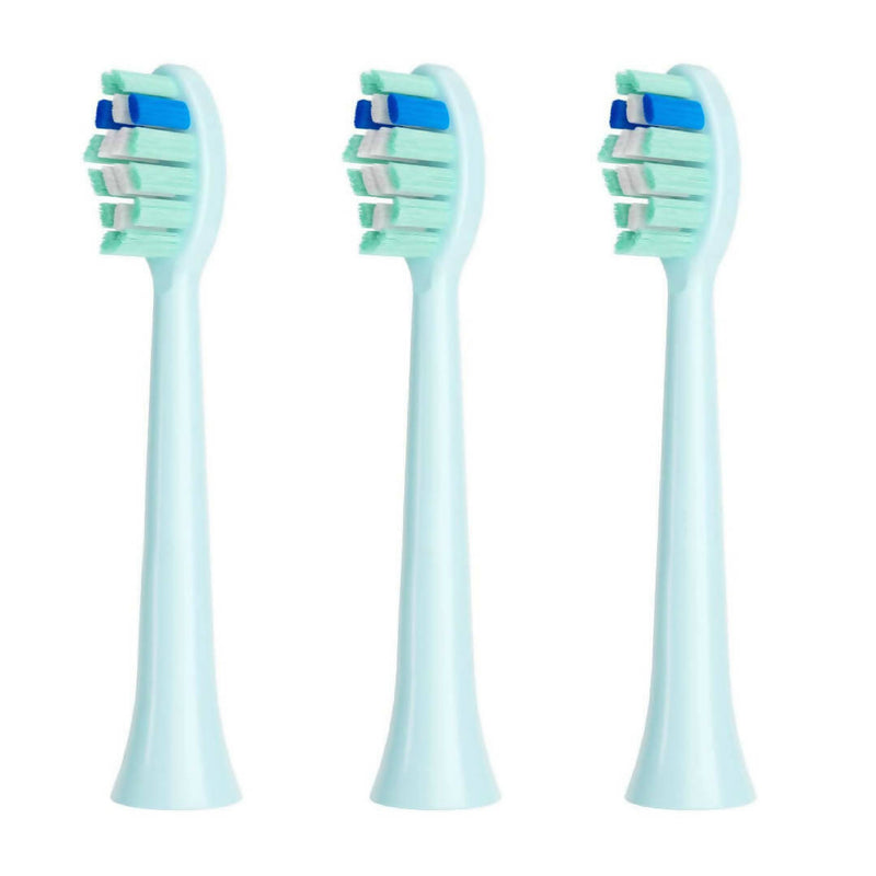 Ersatzbürsten für elektrische Zahnbürste, 3 Stück, Weiche und abgerundete Borsten, Passend für alle Snapbuy Zahnbürsten