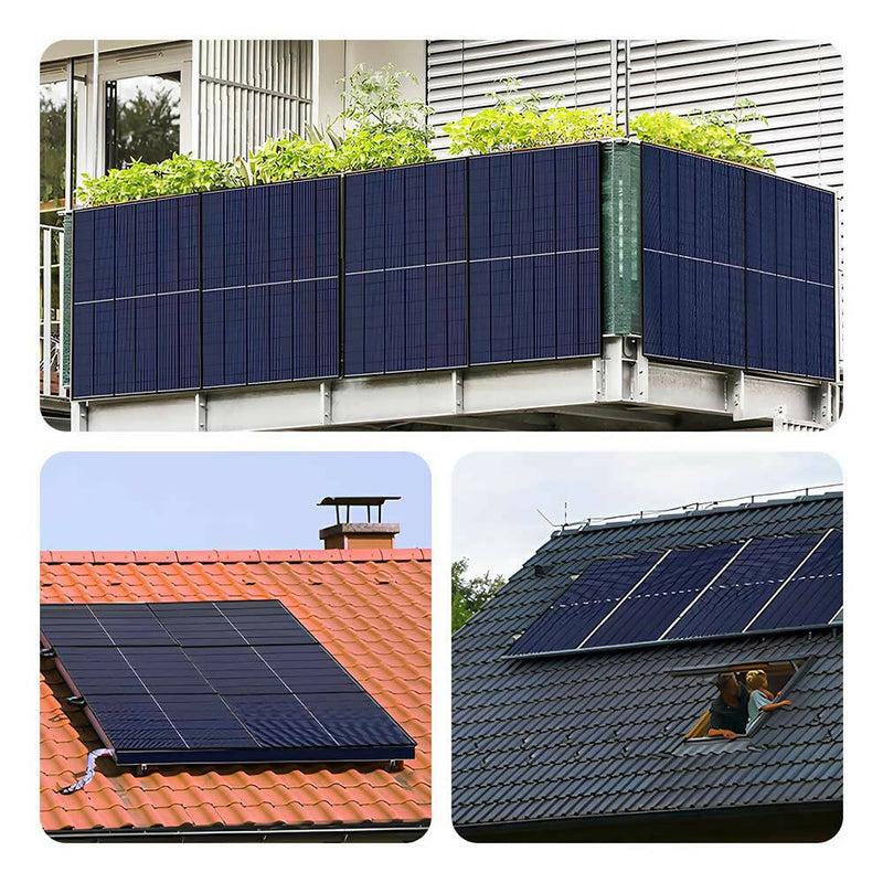 Balkonkraftwerk 830W / Premium Solaranlage Komplettset / Wetterbeständig / inkl. Montagesystem und Überwachungs-App