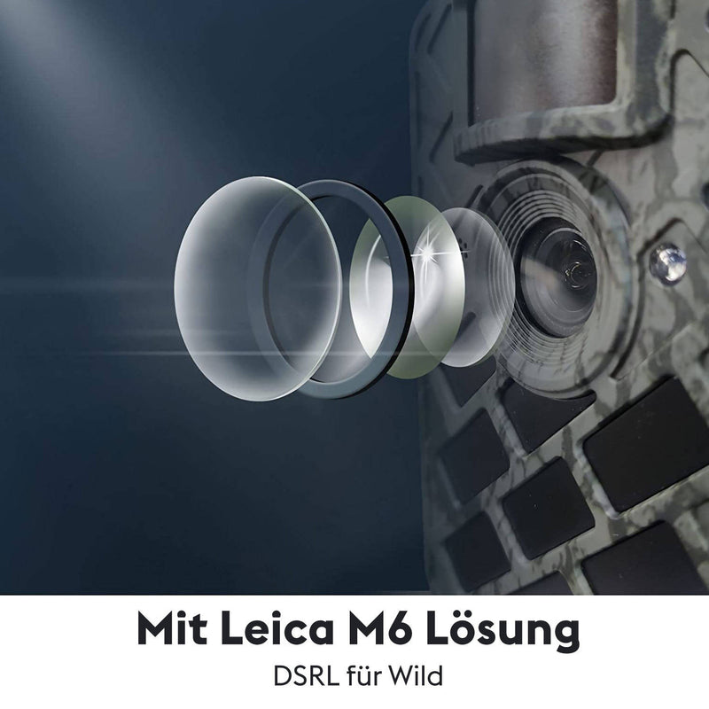 Wildkamera / ideal für Rehjagd / Leica M6 Lösung / Unsichtbare Infrarot-Technologie / Wasserdicht IP66 / Bewegungsaktivierte Nachtsicht