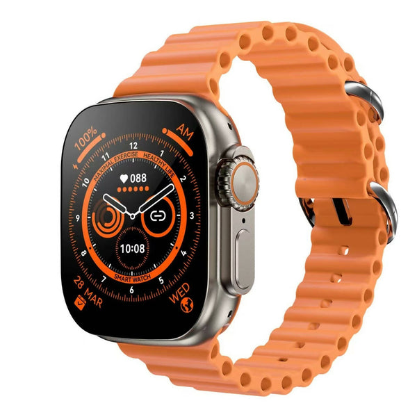 Sport Smartwatch mit 2,0-Zoll Bildschirm / Wasserdichte Fitnessuhr mit Gesundheitsüberwachung & AI-Sprachassistent / Nachrichten-Push & Bluetooth-Anruf über Armbanduhr