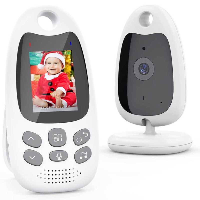 Babyphone mit Kamera / Video- und Audiofunktion / Mit Nachtsicht und Schlafliedern / Gegensprechfunktion / Temperaturüberwachung / VOX Funktion